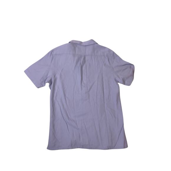 George Tiny Waffleknit Blue Button Down Shirt NWT Mens Large Preppy Minimal - Picture 4 of 5